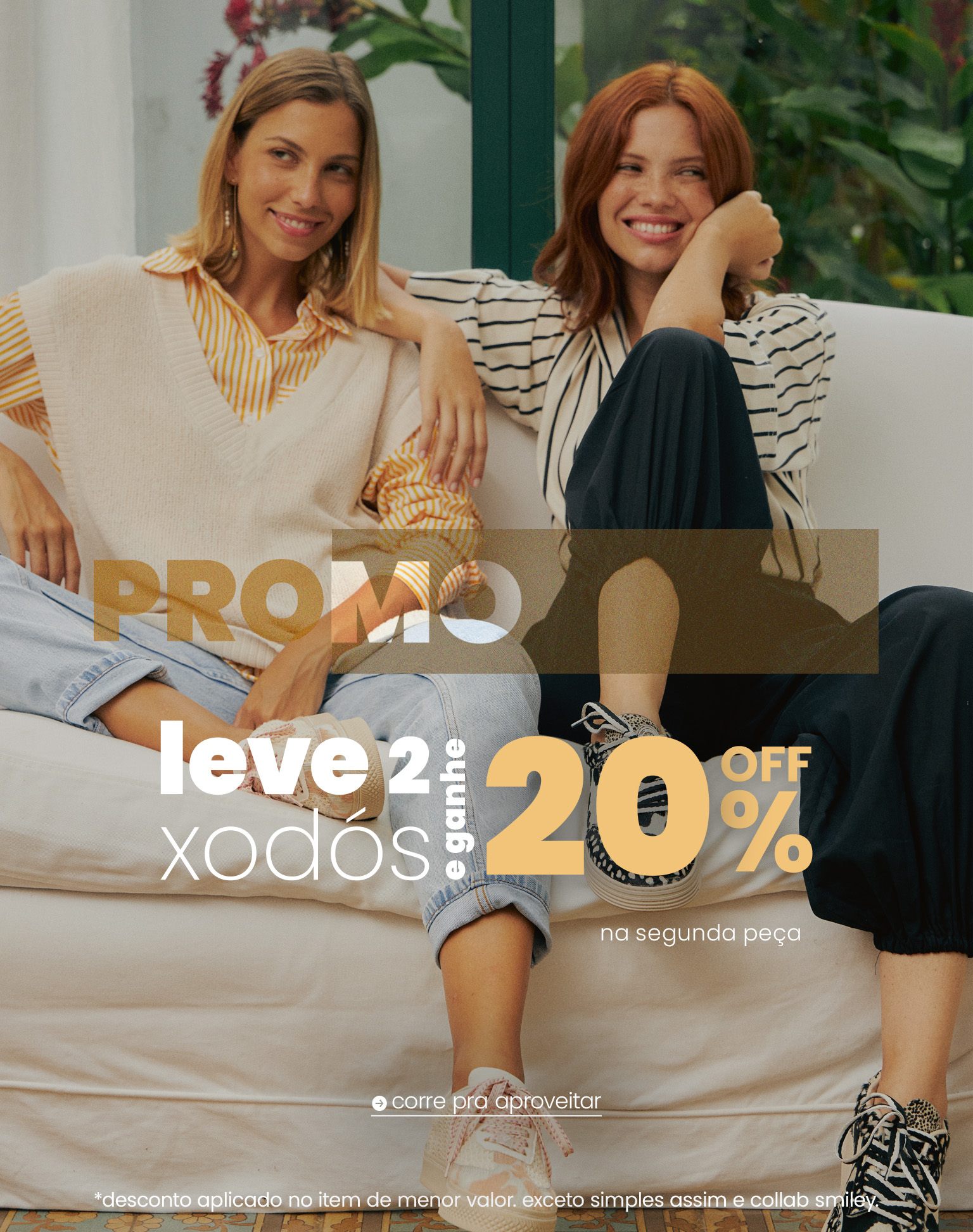 Promo 20%off na segunda peça